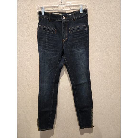 Pilcro and The Letterpress Denim - Anthropologie Pilcro Women's High-Rise Skinny Jeans Blue Size 27